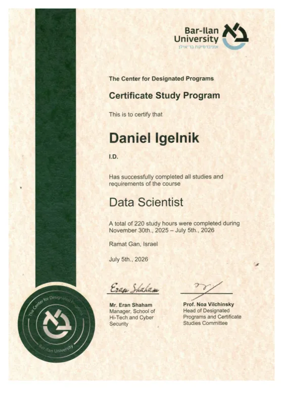 Certified Data Scientist